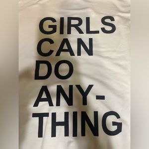 Girls Can Do Anything Sweatshirt Tunic Long sleeve Dress